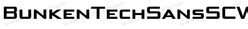 BunkenTechSansSCWideW03 Hv Regular字体转换